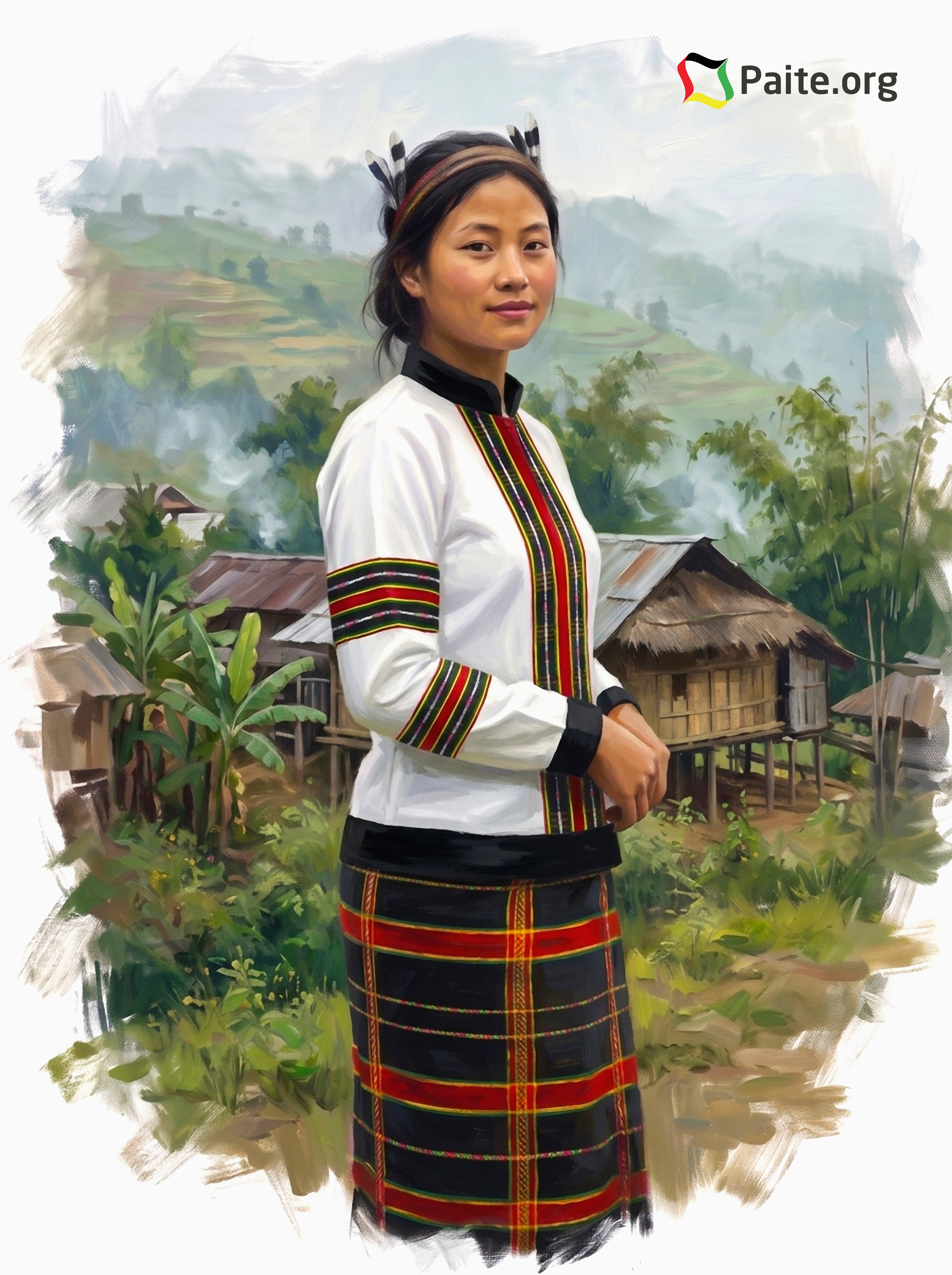 paite lady with paite puandum